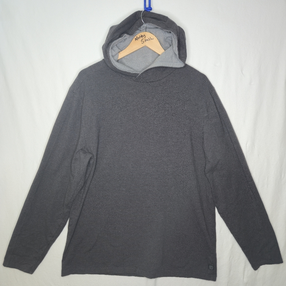 Buffalo David Bitton Men's Gray Lightweight Gray Hoodie Size XL